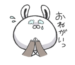 Working suit rabbit sticker #7980478