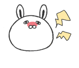 Working suit rabbit sticker #7980482