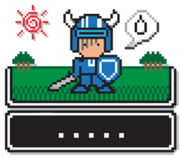 8bit RPG game style (Japanese Language) sticker #7981519