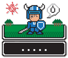 8bit RPG game style (Japanese Language) sticker #7981519