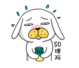 I'm cutie rabbit than dogs sticker #7981614