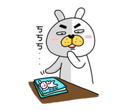 I'm cutie rabbit than dogs sticker #7981621