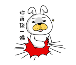 I'm cutie rabbit than dogs sticker #7981625