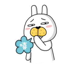 I'm cutie rabbit than dogs sticker #7981628