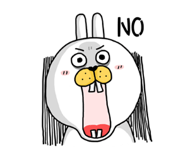 I'm cutie rabbit than dogs sticker #7981643