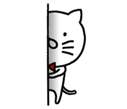 white cat maomao Thaiwanese (Chinese) sticker #7982326