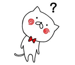 white cat maomao Thaiwanese (Chinese) sticker #7982330
