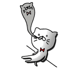 white cat maomao Thaiwanese (Chinese) sticker #7982341