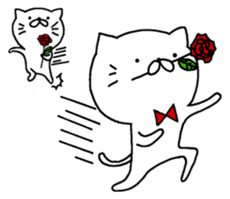white cat maomao Thaiwanese (Chinese) sticker #7982350