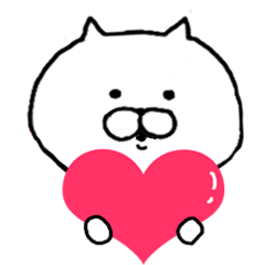 Sticker of simple cat