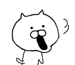 Sticker of simple cat sticker #7982408