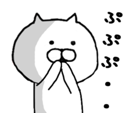 Sticker of simple cat sticker #7982426