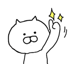 Sticker of simple cat sticker #7982434