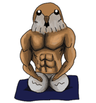 Muscles sparrow 2 sticker #7982769