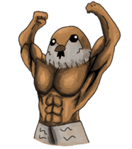 Muscles sparrow 2 sticker #7982770