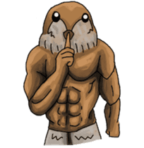 Muscles sparrow 2 sticker #7982776