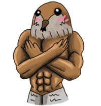Muscles sparrow 2 sticker #7982786