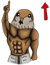 Muscles sparrow 2 sticker #7982787