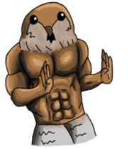 Muscles sparrow 2 sticker #7982792