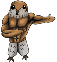 Muscles sparrow 2 sticker #7982793