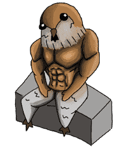Muscles sparrow 2 sticker #7982794