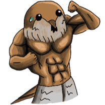 Muscles sparrow 2 sticker #7982795