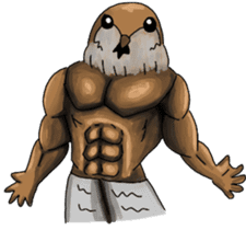 Muscles sparrow 2 sticker #7982798