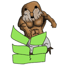Muscles sparrow 2 sticker #7982799