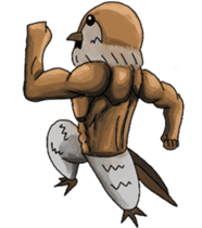 Muscles sparrow 2 sticker #7982801
