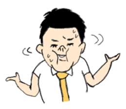 Showa feel to the fat person sticker #7982814