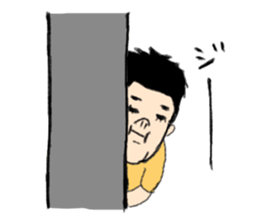 Showa feel to the fat person sticker #7982824