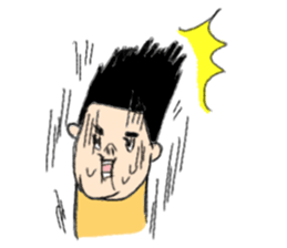 Showa feel to the fat person sticker #7982825