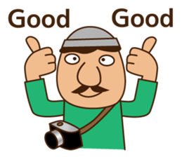 Handsome Man climbing!no.2 sticker #7982855