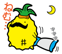 Funny pineapple & funny Lychee sticker #7983525