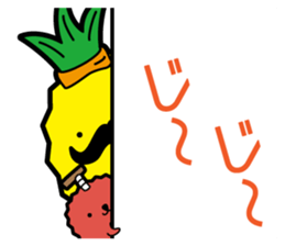 Funny pineapple & funny Lychee sticker #7983542