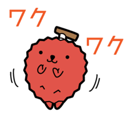 Funny pineapple & funny Lychee sticker #7983550