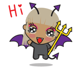 Cute Angel and Cute Demon sticker #7984245
