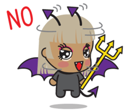 Cute Angel and Cute Demon sticker #7984247
