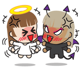 Cute Angel and Cute Demon sticker #7984282