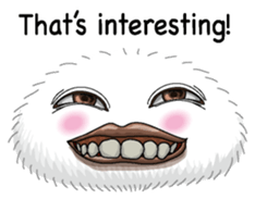 White spherical moss English version sticker #7984447