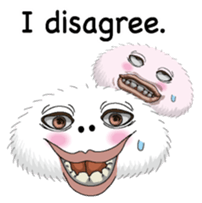 White spherical moss English version sticker #7984449