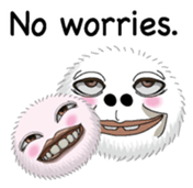 White spherical moss English version sticker #7984455