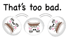 White spherical moss English version sticker #7984456