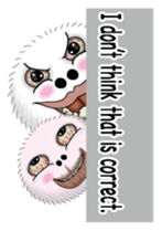 White spherical moss English version sticker #7984462