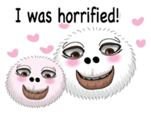 White spherical moss English version sticker #7984464