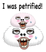 White spherical moss English version sticker #7984465