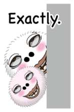 White spherical moss English version sticker #7984466