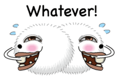 White spherical moss English version sticker #7984467