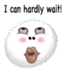 White spherical moss English version sticker #7984471