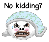 White spherical moss English version sticker #7984472